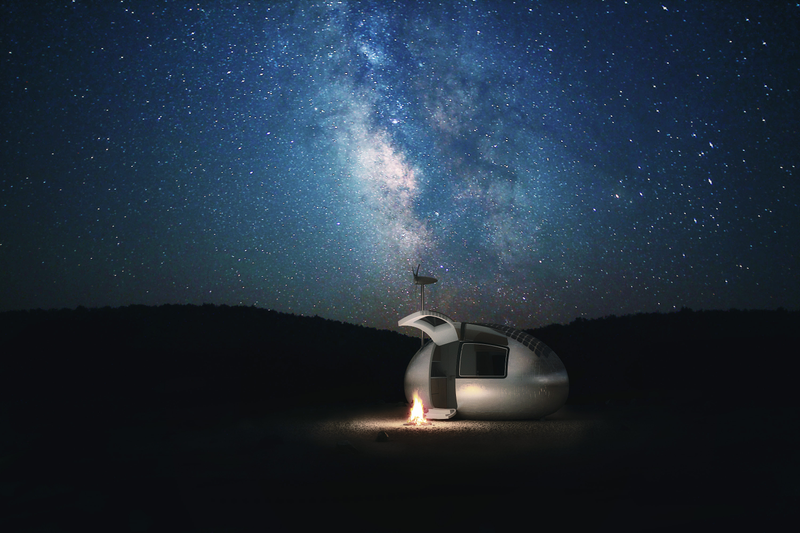 Illustration for article titled You Can Take this Little Wind and Solar Powered Home Anywhere
